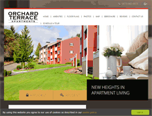 Tablet Screenshot of orchardterraceliving.com